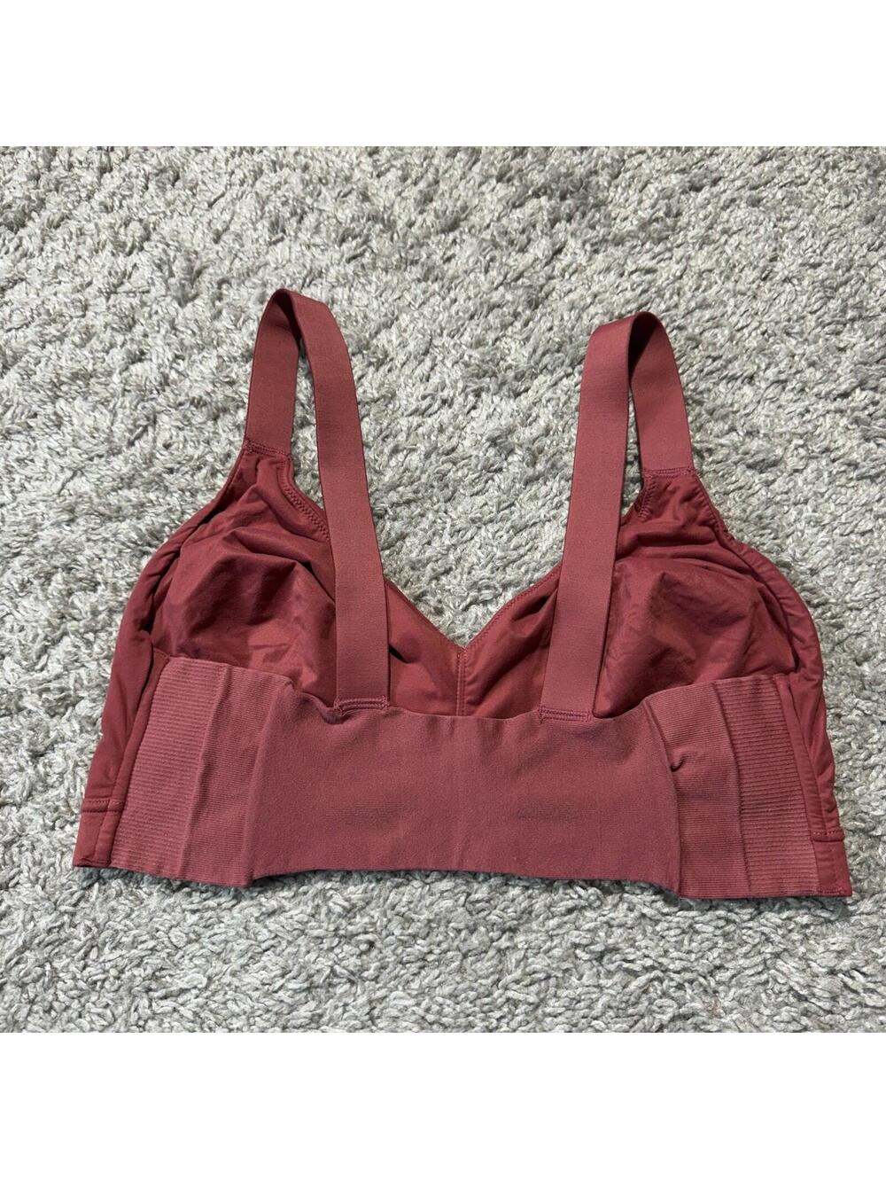 Spanx Bralette Bra Brallelujah Unlined Rose Red Pink Size XL 30016R - Picture 2 of 5
